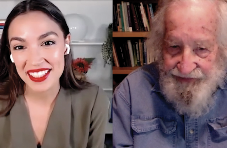 AOC and Noam Chomsky
