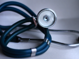 Photograph of a stethoscope