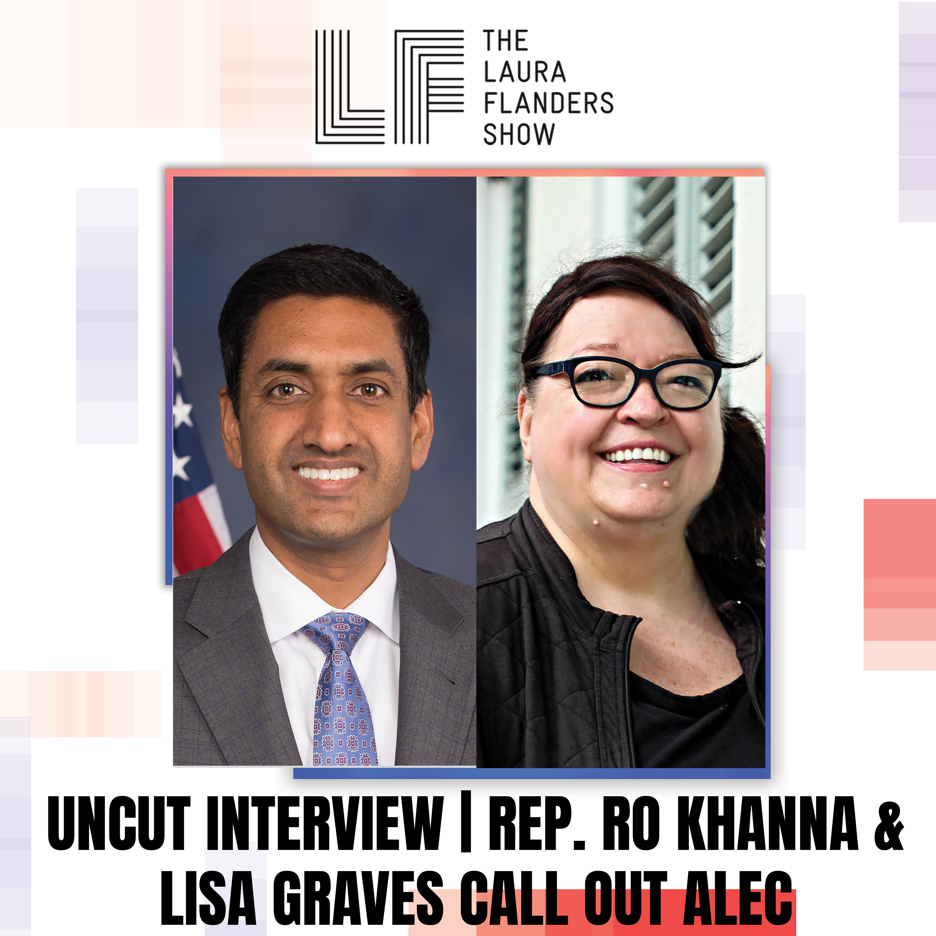 Photo of Rep. Ro Khanna and Lisa Raves with text 